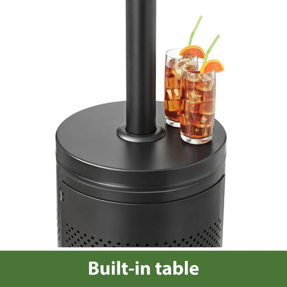 (3 Pack)  48,000 BTU Freestanding Metal Propane Patio Heater, Black